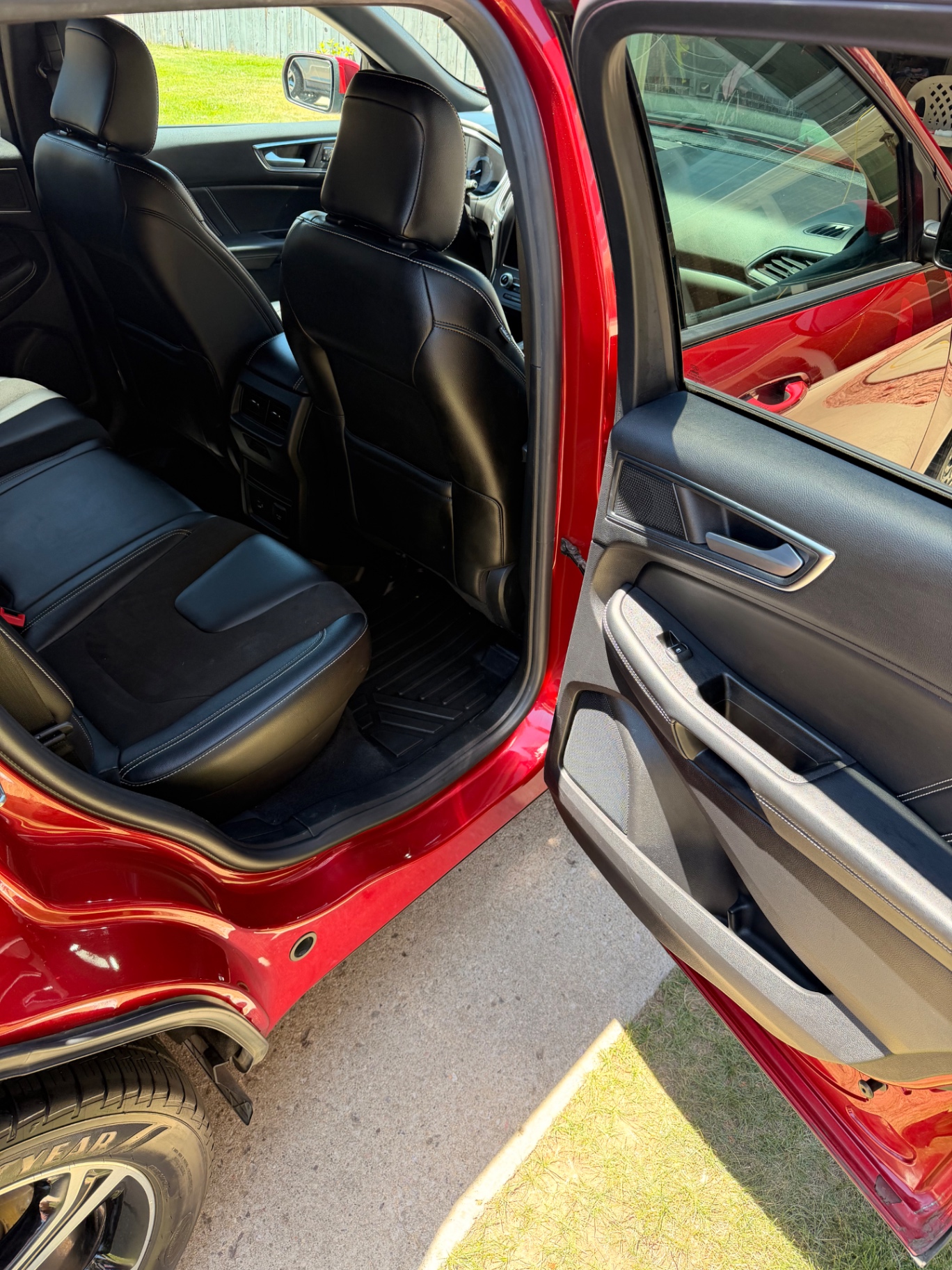 Ford Edge ST rear interior after detail