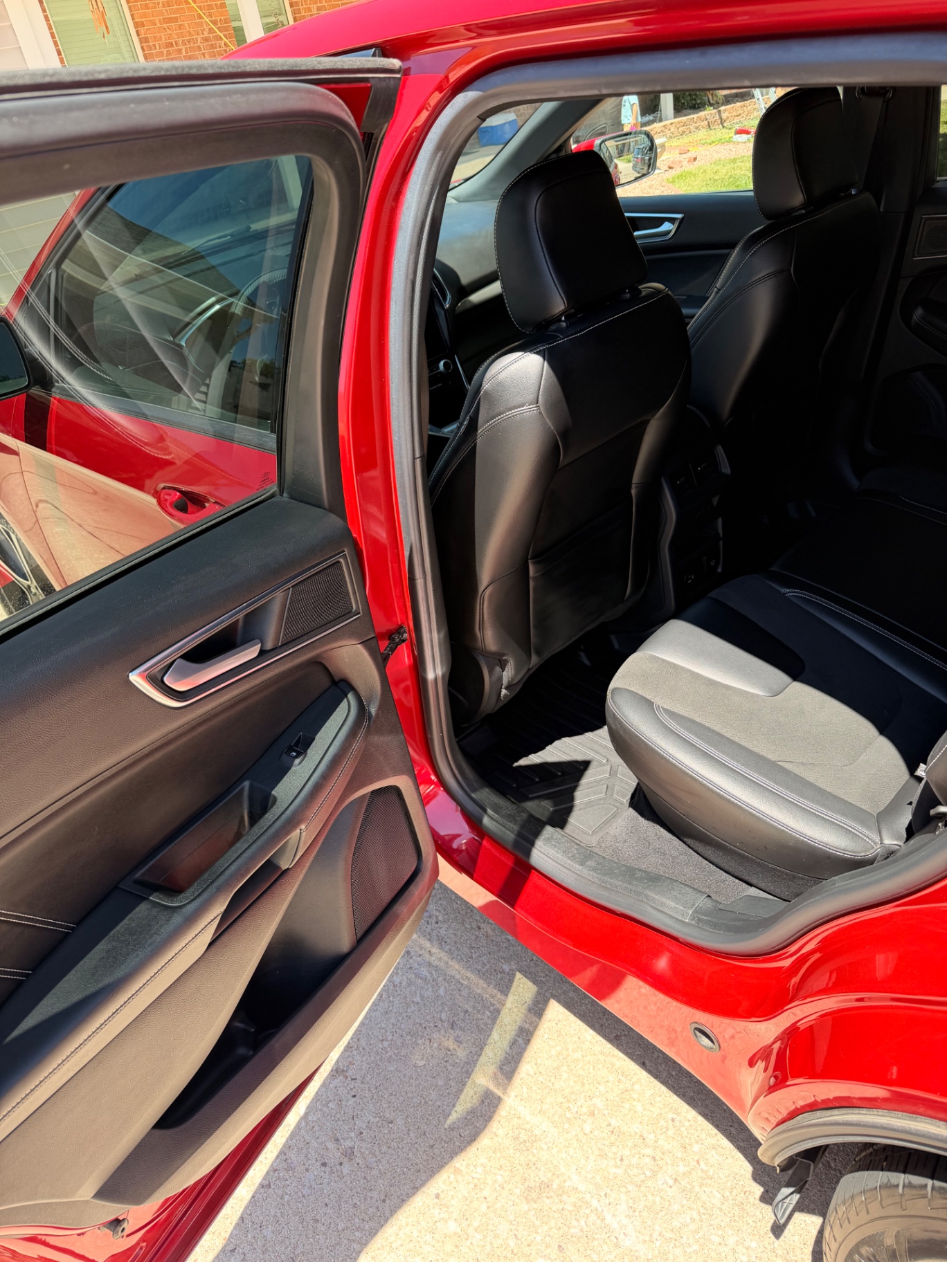 Ford Edge ST rear seats after detail