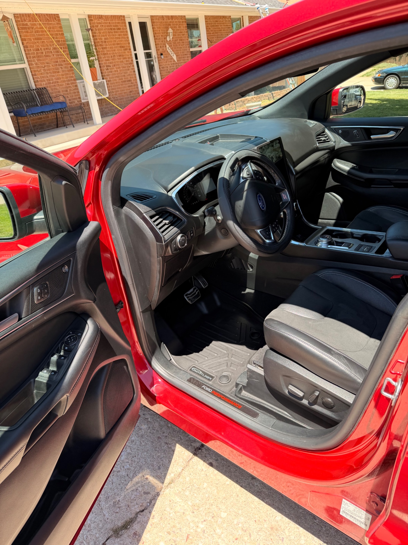 Ford Edge ST driver side interior after detail